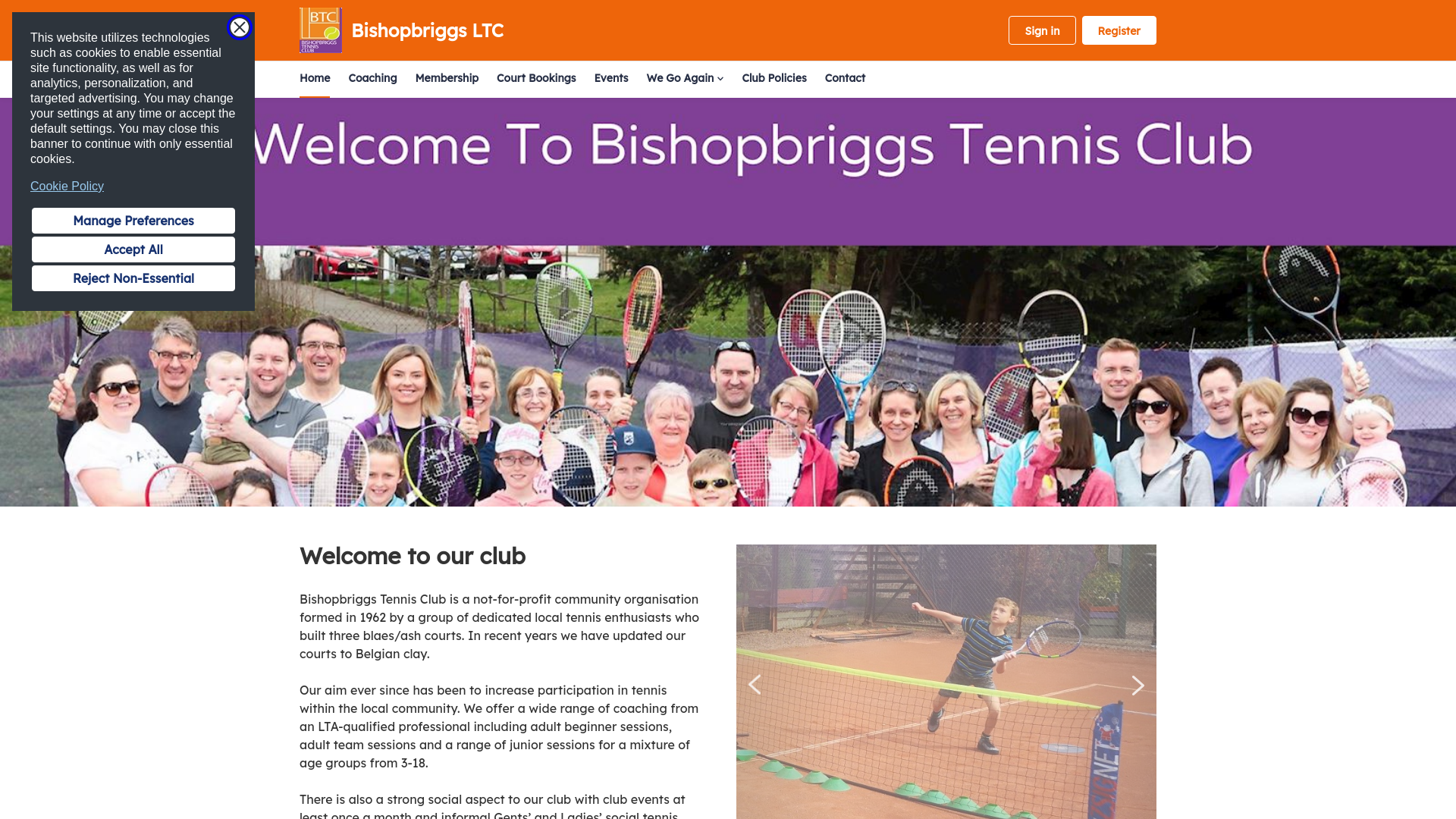 Website screenshot