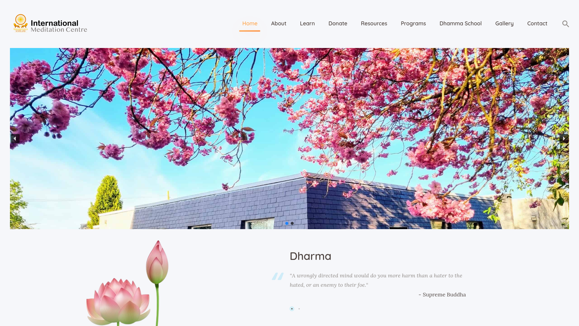 Website screenshot